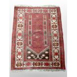 An antique Bokhara prayer rug, Afghanistan,