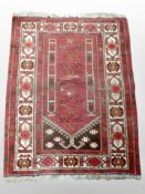 An antique Bokhara prayer rug, Afghanistan,