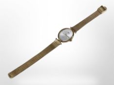 A Lady's gold plated wristwatch