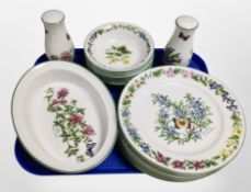 Fifteen pieces of Royal Worcester 'Worcester Herbs' dinner porcelain.