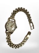 A lady's 9ct yellow gold Rolex watch 18.4g.