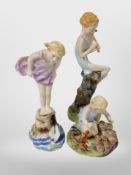 A Royal Worcester figure, A Woodland Dance, modelled by F. G.