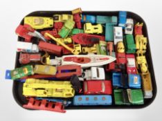 A group of 20th century play-worn diecast vehicles including matchbox, Dinky, etc.