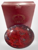 A Royal Doulton Burslem Artwares Aquatic bowl, limited edition number 87 of 150, in box, diameter,