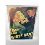 A reproduction White Heat film poster laid to board,