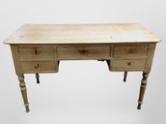 A 19th century pine writing desk,