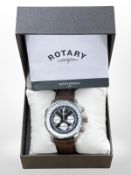 A Gent's Rotary wrist watch in retail box