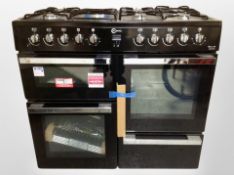 A Flavel Milano 100 MLN10FR seven burner dual fuel range cooker in un-used condition,