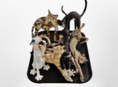 A collection of Country Artists resin animal figures (2 trays).