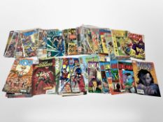 A collection of vintage and later comics including DC and Marvel, Wolverine, Metal Men,