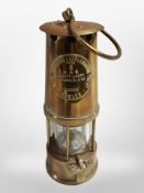 An Eccles type six Protector miner's lamp.