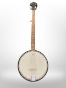 An Ozark banjo in soft carry case