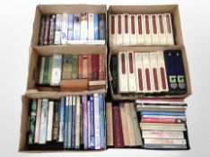 6 boxes of assorted books including Chambers's Encyclopaedia, Winston S.