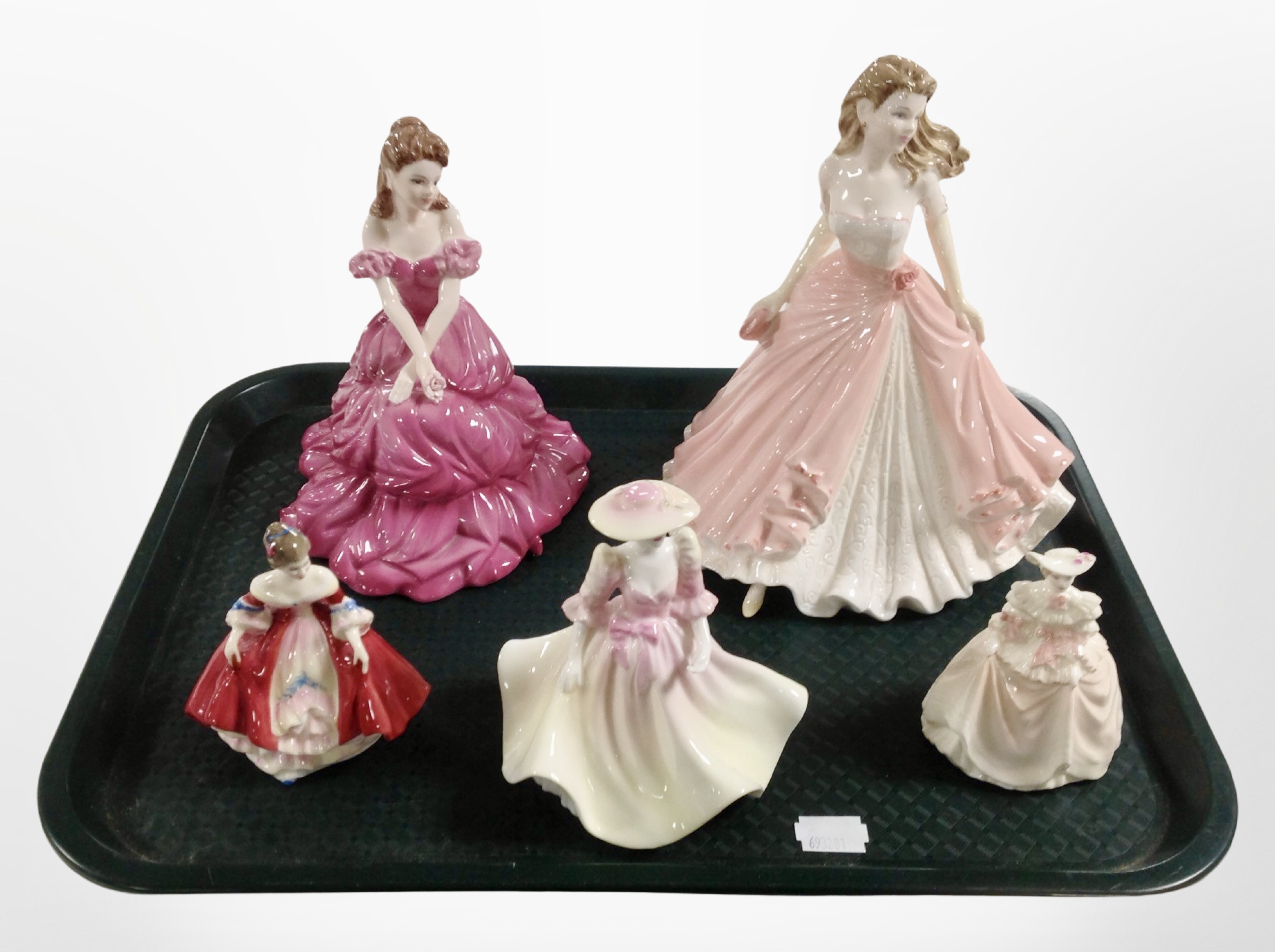 Two Coalport figures, The Collingwood Collection Mary, Congratulations,