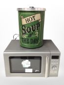 A Sage microwave and a soup kettle