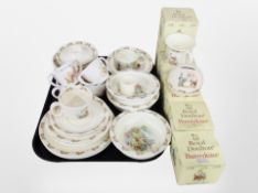 A collection of Royal Doulton Bunnykins china, some parts boxed.