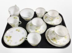 18 pieces of Shelley tea china.