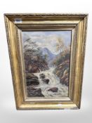 19th century school : an upland stream, oil on canvas,