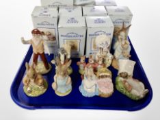 10 Royal Albert Beatrix Potter figures, boxed.