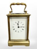 A brass-cased carriage clock, Presented to Sergeant Sinclair Smith, 93 Sutherland Highlanders,