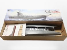 A 1/350 scale model kit of the Japanese aircraft carrier 'Taiho'.
