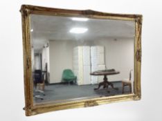 A Victorian style gilt framed overmantel mirror,