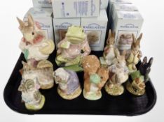 10 Royal Albert Beatrix Potter figures, boxed.