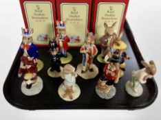 10 Royal Doulton Bunnykins figures, boxed.