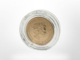 A 22ct gold 2020 commemorative gold coin, 1.99g.