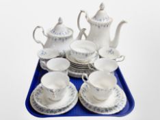 A 21-piece Royal Albert Memory Lane tea set.