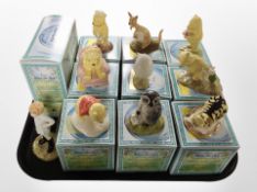 10 Royal Doulton Winnie the Pooh figures, boxed.