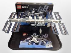 A Lego Ideas 21321: International Space Station, boxed.