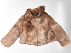A lady's Coney fur jacket.