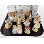 10 Royal Albert Beatrix Potter figures, boxed.