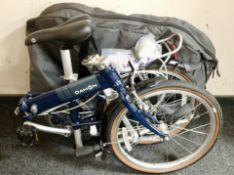 A Dahon folding bike,