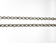 A silver belcher-link necklace, length 50cm CONDITION REPORT: 36.