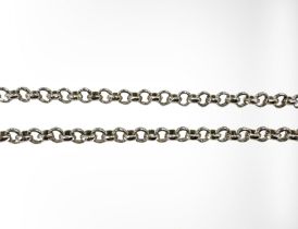 A silver belcher-link necklace, length 50cm CONDITION REPORT: 36.