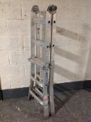 A Werner folding aluminium step ladder