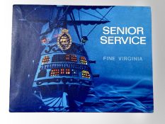 A sealed pack of 50 Senior Service fine Virginia cigarettes