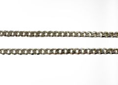 A silver curb-link necklace, length 50cm CONDITION REPORT: 41.