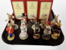 10 Royal Doulton Bunnykins figures, boxed.