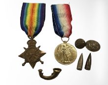 A WWI medal pair named to 7-3909 Pte.