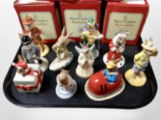 10 Royal Doulton Bunnykins figures, boxed.