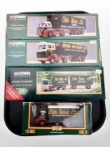 Four boxed Corgi Classics Eddie Stobart diecast models.