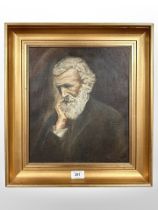 O Espen : Portrait of a gentleman with a white beard, oil on canvas, 29cm x 34cm.