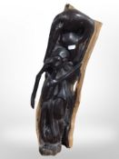 An African tribal carving, height 63cm.