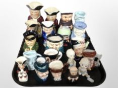 A group of Toby and character jugs including Tony Woods etc,