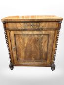 A 19th-century Danish mahogany pier cabinet, 73cm x 36cm x 86cm.