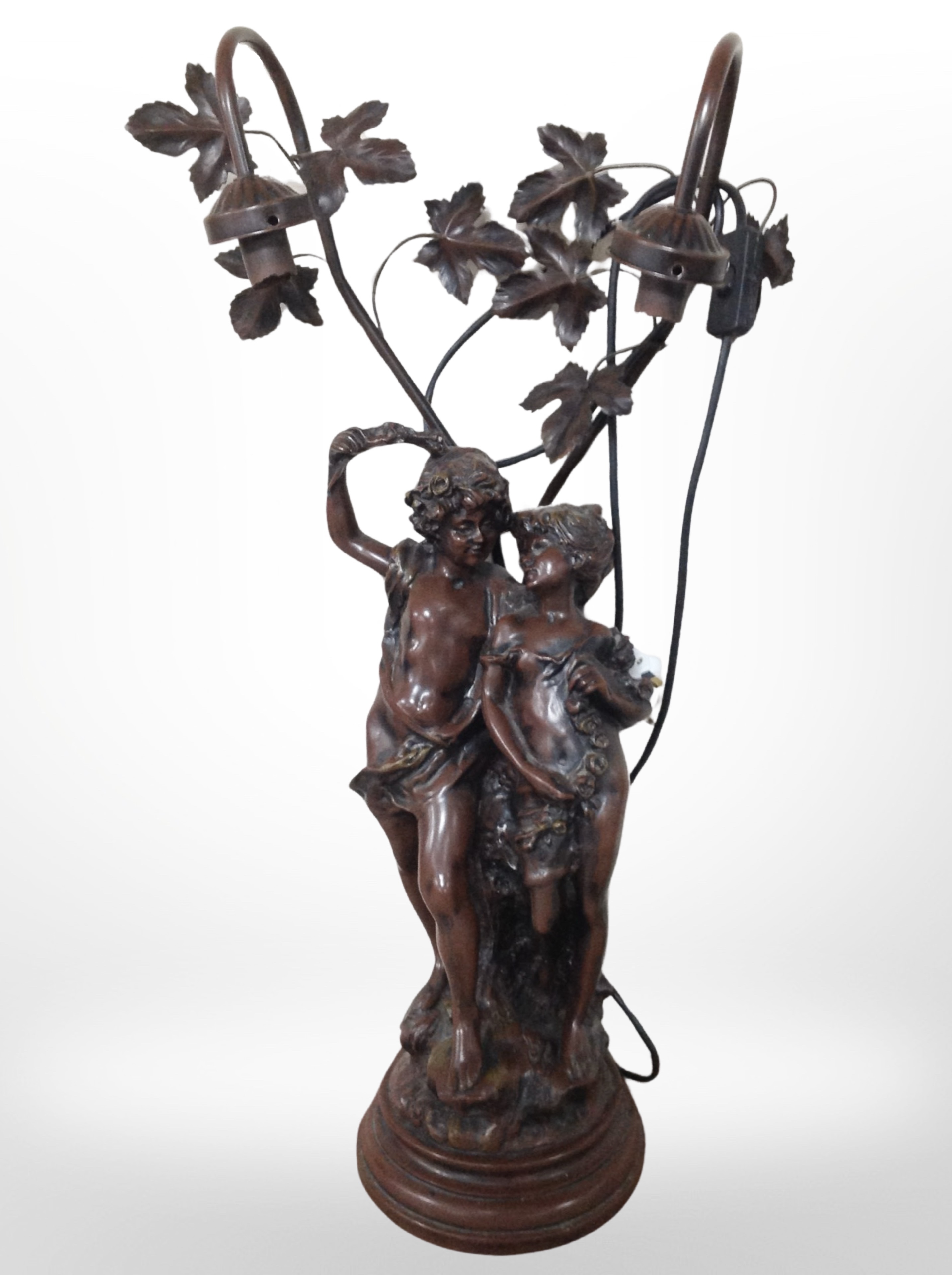 A resin figural table lamp, height 74cm. - Image 2 of 2