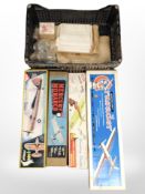 A group of aircraft modelling kits.